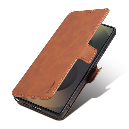 PU Retro Faux Leather Magnetic Wallet Phone Case (For Samsung)