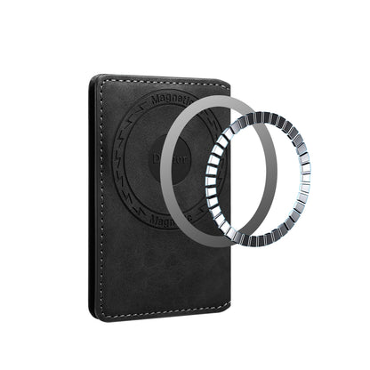 PU Faux Leather Vintage Pattern Side-Open Magnetic Card Holder