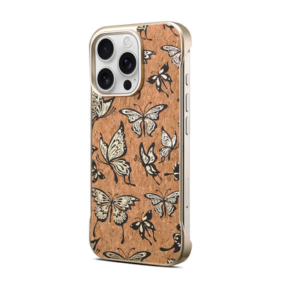 Floral Pattern Cork Borderless Magnetic Phone Case