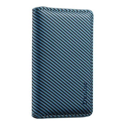 Bifold PU Leather Mag Wallet - Carbon Pattern