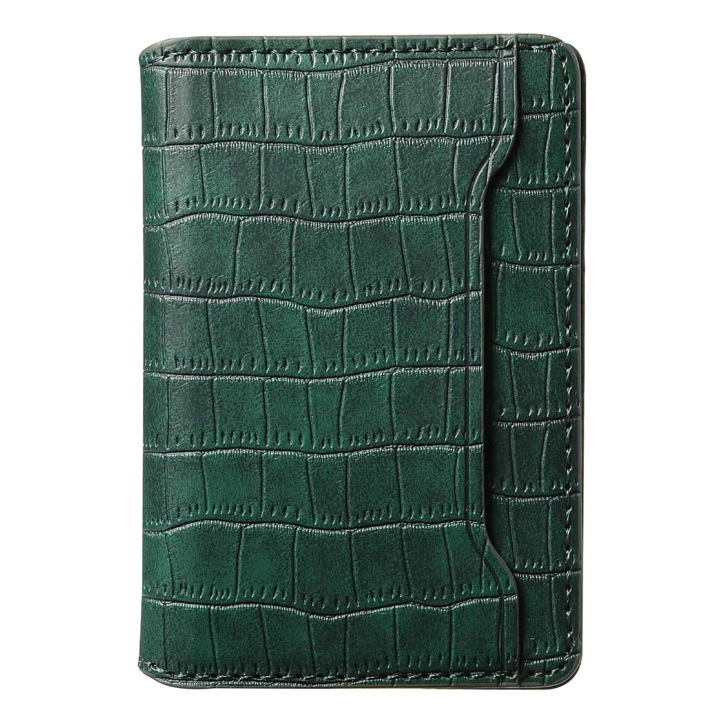 Glue Bifold PU Card Bag - Crocodile Skin Pattern