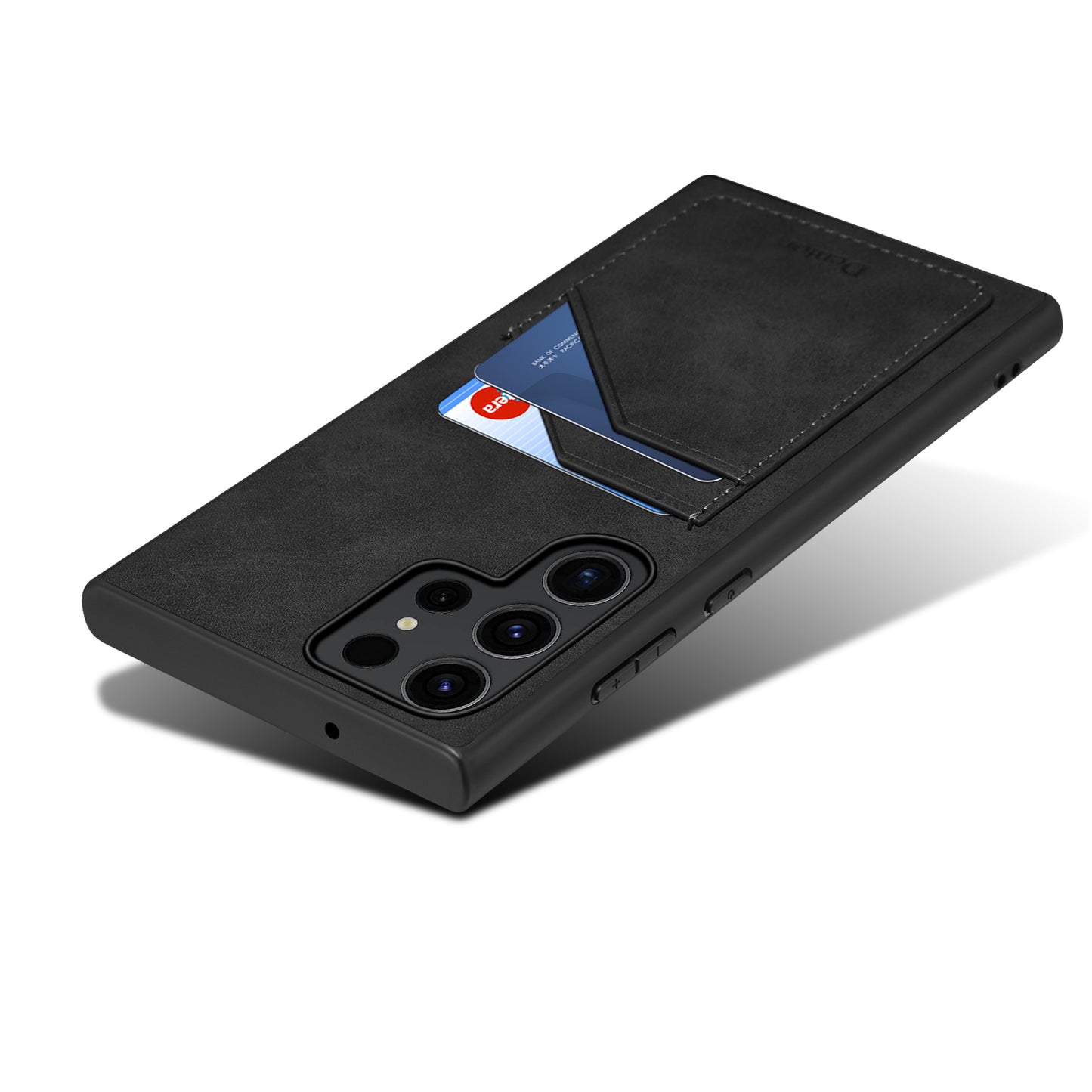 PU Retro Faux Leather Dual Card Slot Phone Case (For Samsung)