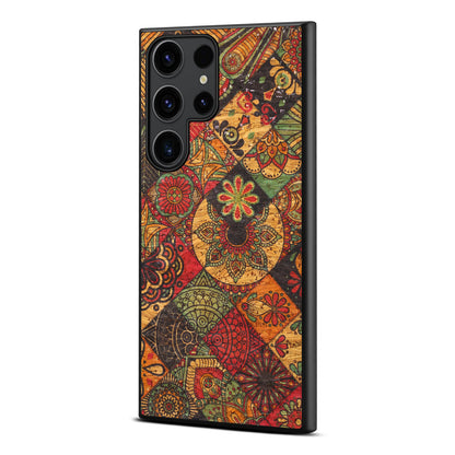 Cork Floral Phone Case Back Cover (For Samsung)