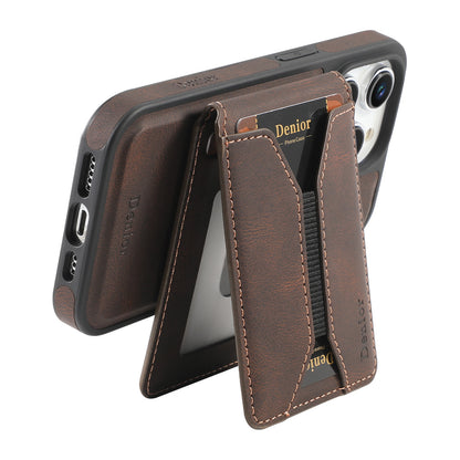 iPhone Series 2IN1 Magnetic Case & Card Bag（Brown）