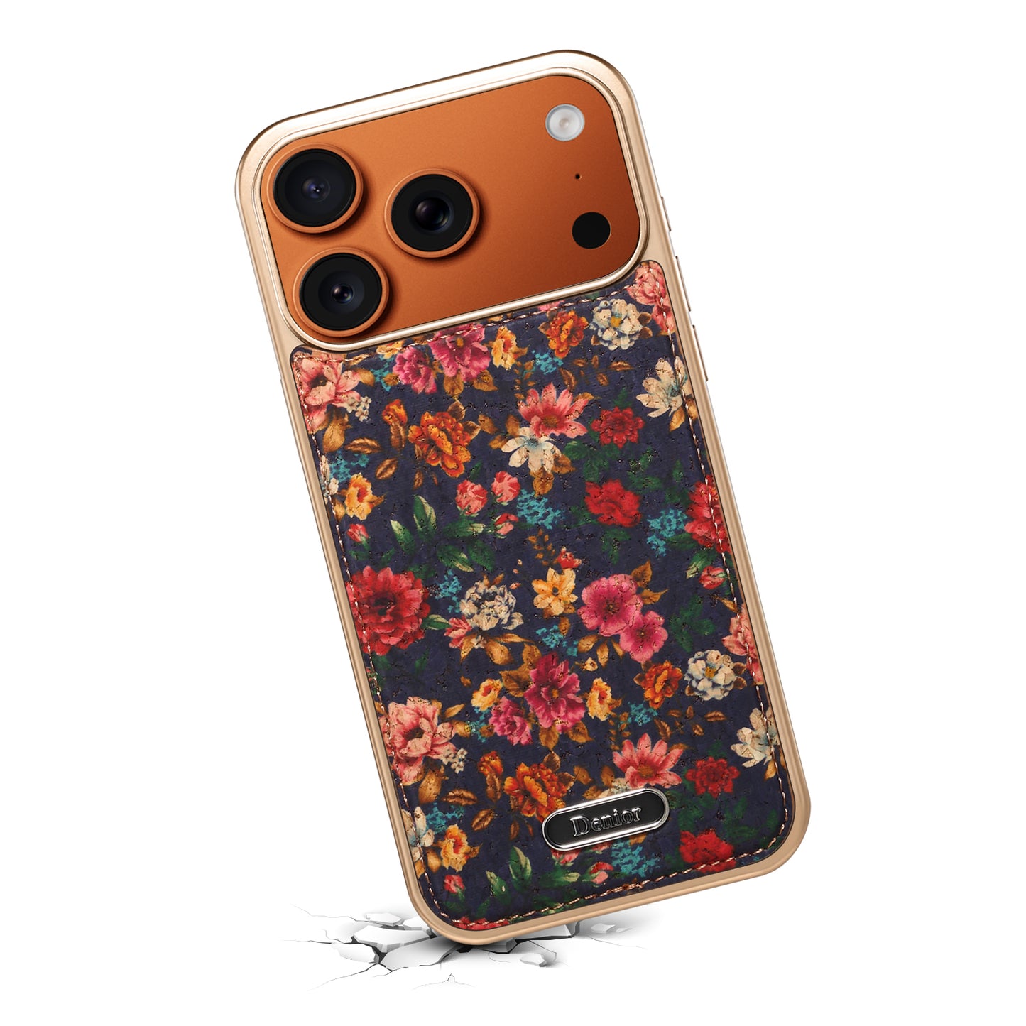 Butterfly Printed Magnetic Electroplated Phone Case