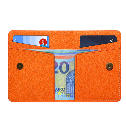 PU Leather 2-Slot Magsafe Foldable Card Holder Wallet