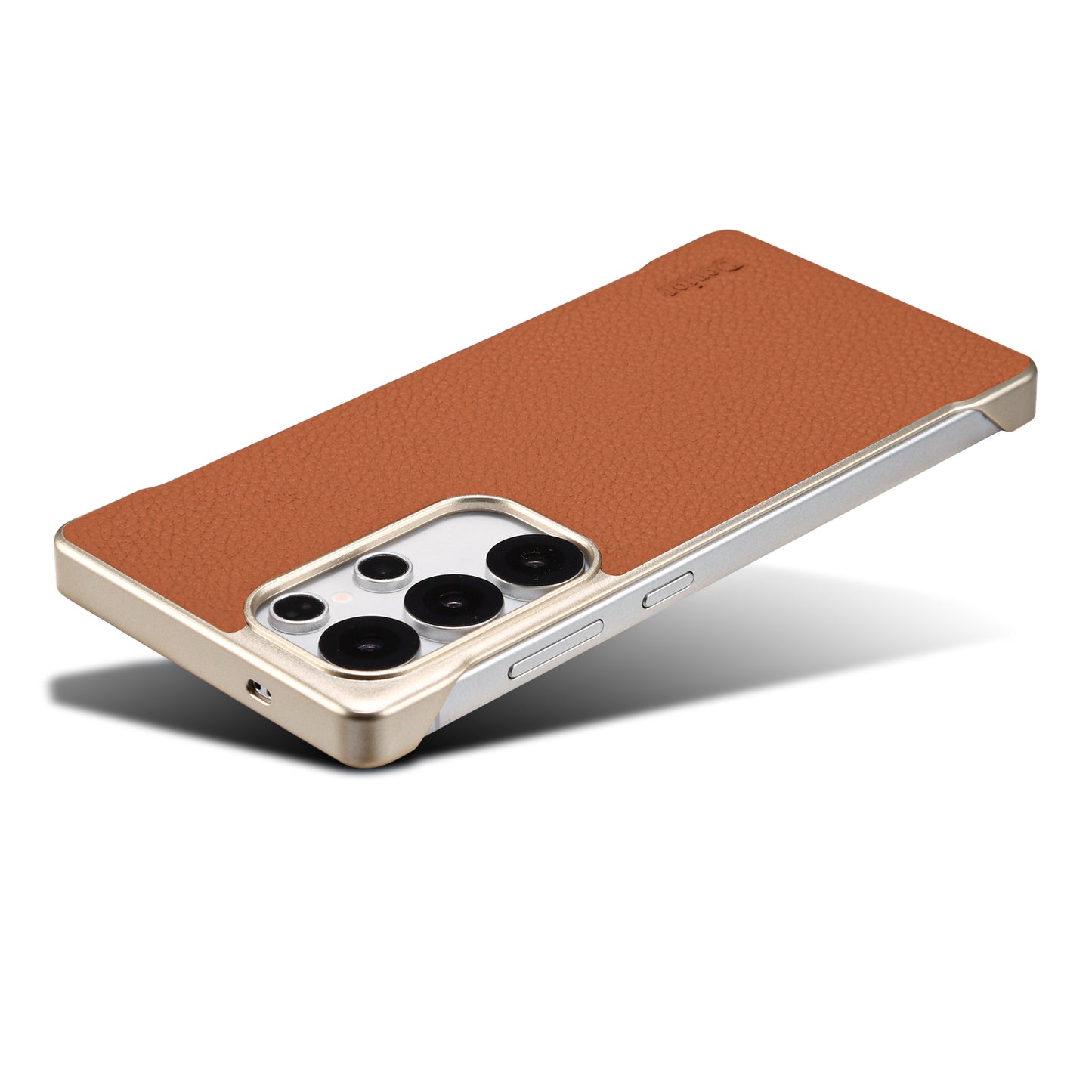 Genuine Leather Litchi Texture Magnetic Phone Case (For Samsung)