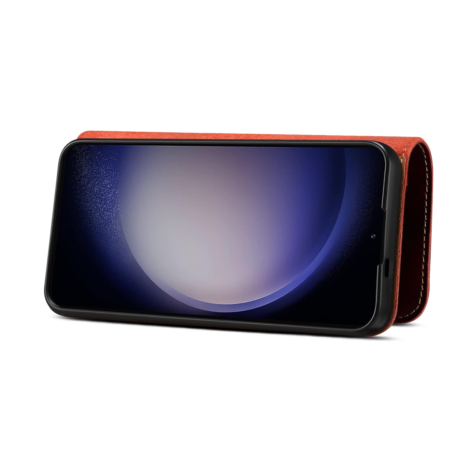 Samsung Galaxy S24/S25 Series Genuine Leathe Multi Functional Card Insertion Flip Wallet Holder Phone Case（Purple）
