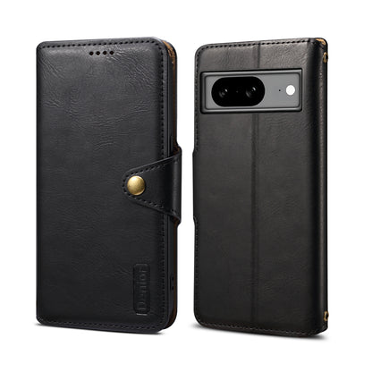 Google Simple PU Leather Flip Card Wallet Stand Phone Case（Black）