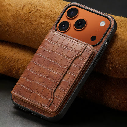 2-IN-1 PU Bag Case - Crocodile pattern