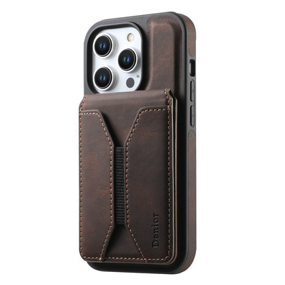 iPhone Series 2IN1 Magnetic Case & Card Bag（Brown）