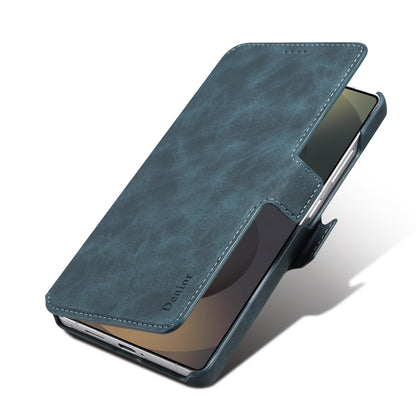 PU Retro Faux Leather Detachable Magnetic Wallet Stand Phone Case (For Samsung)