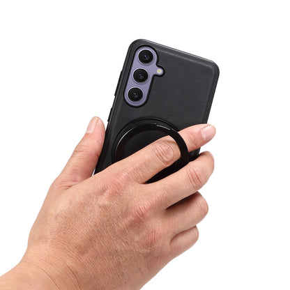 PU Skin‑Feel Texture Rotating Magnetic Phone Case (For Samsung)