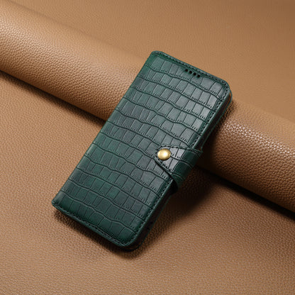 Crocodile PU Leather Huawei Cover Wallet Phone Case（Green）