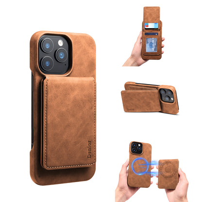 iPhone Series 2IN1 Magnetic Case & RFID Card Bag（Brown）