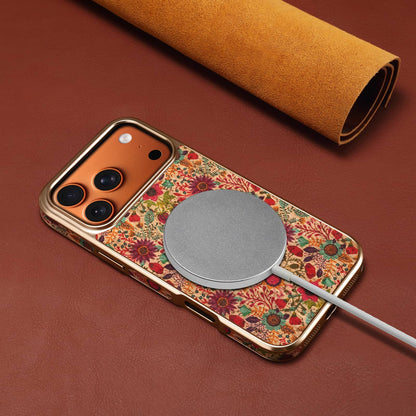 Floral Butterfly Electroplated Phone Case