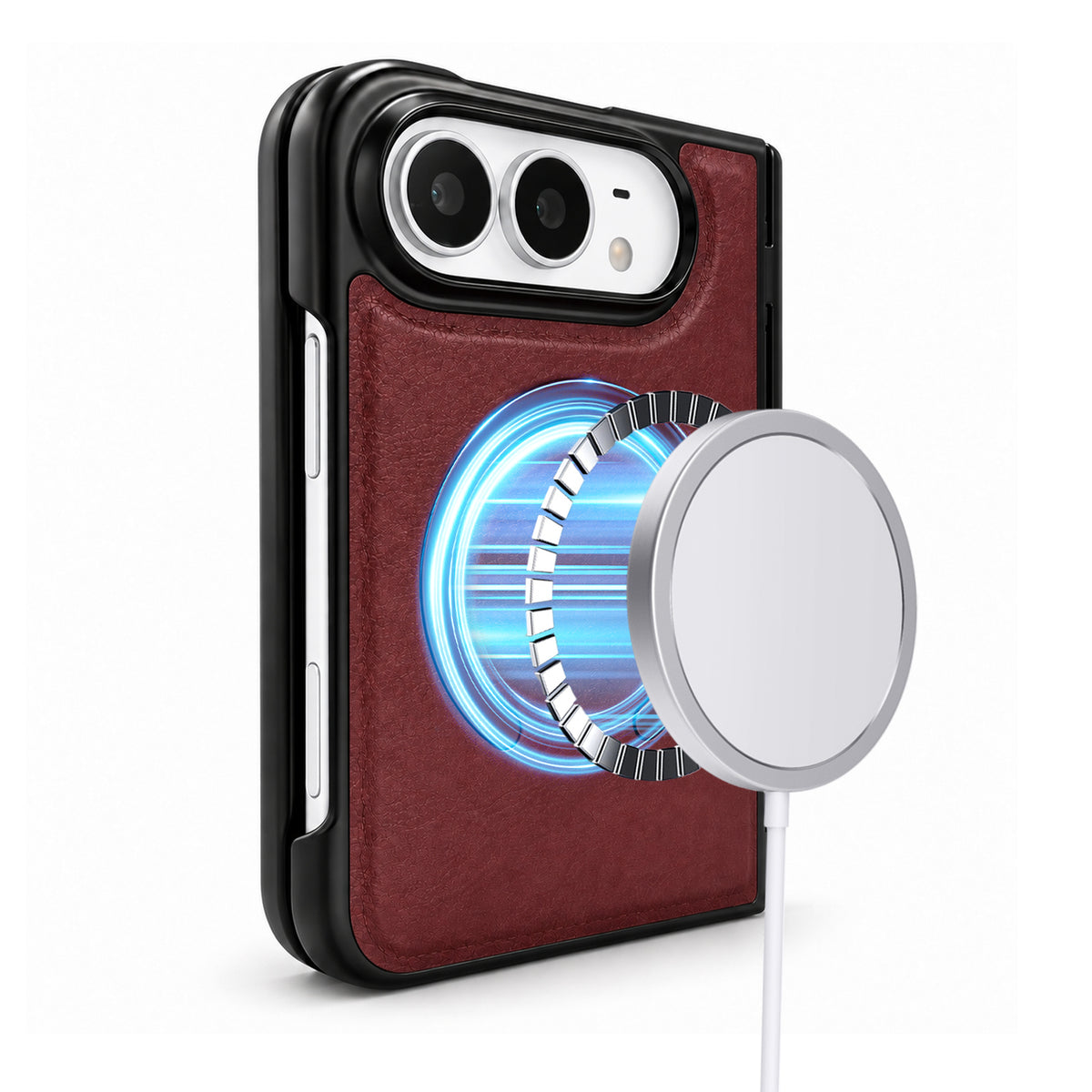 PU Leather MagSafe Wireless Charging Phone Case