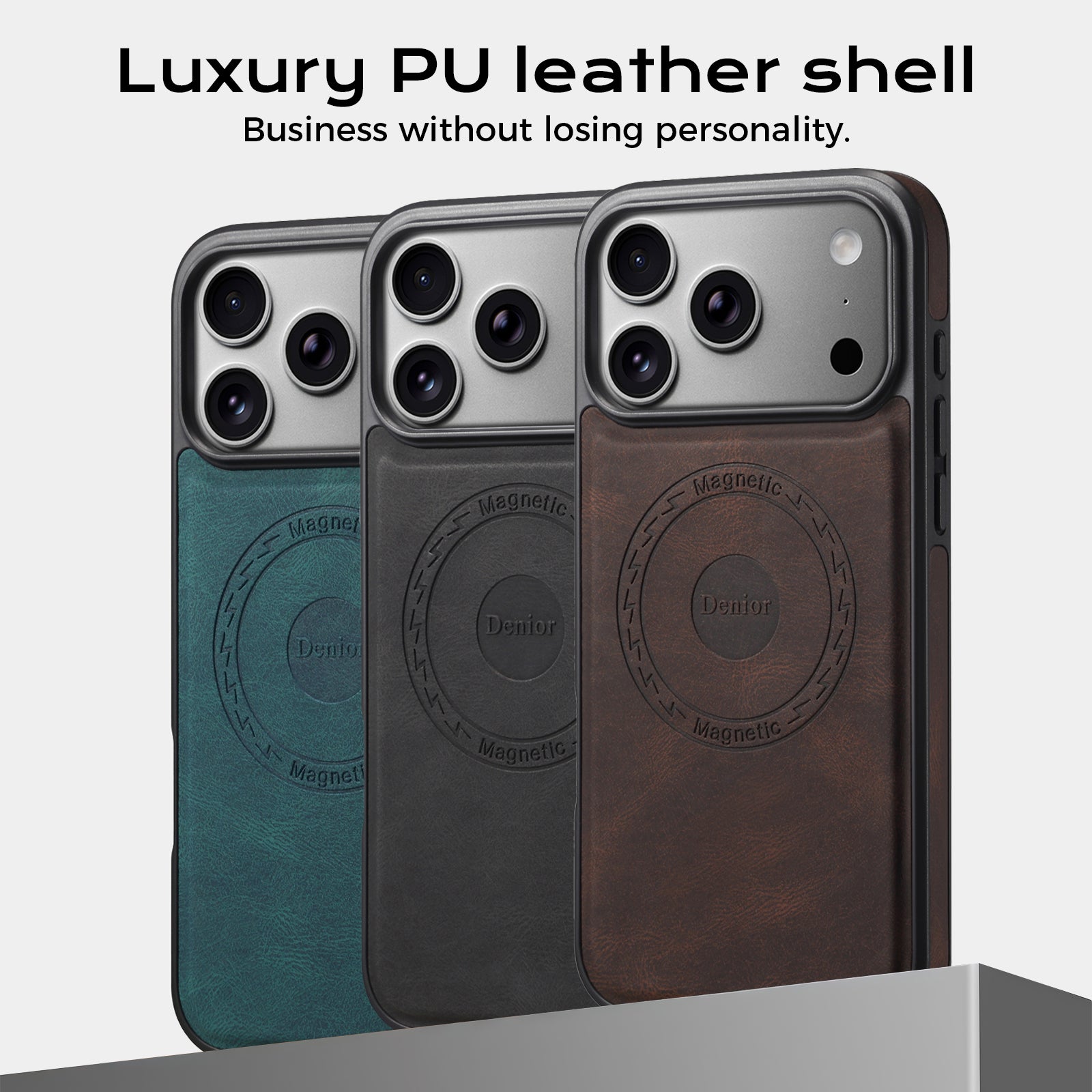 Vintage PU Leather Magnetic Case