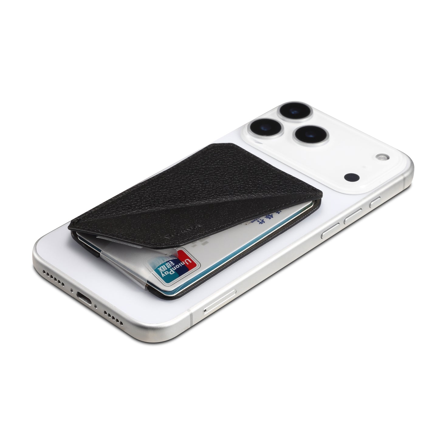 PU Faux Leather Lychee Texture Magnetic Card Holder