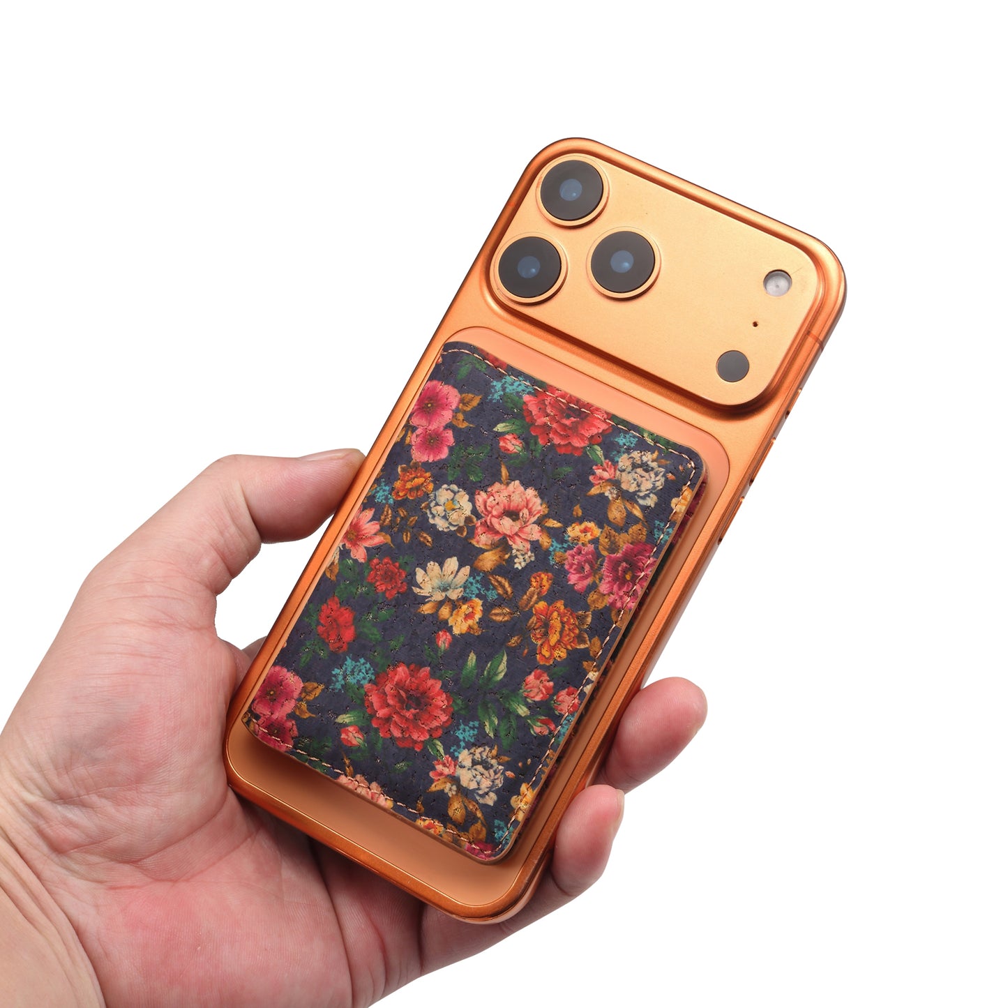 Cork Printed Magnetic Card Holder