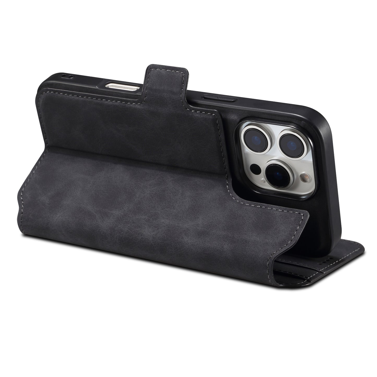 PU Retro Faux Leather Pattern Magnetic Wallet Phone Case