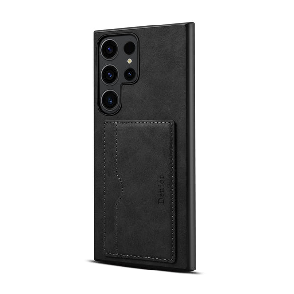 PU Retro Faux Leather Wallet Case with Horizontal Kickstand (For Samsung)