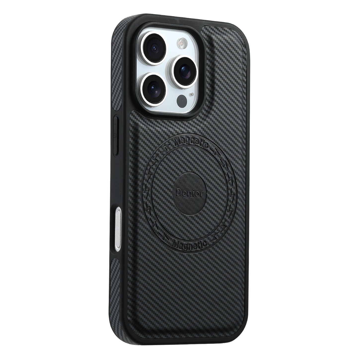 PU Carbon Fiber Texture Magnetic Phone Case
