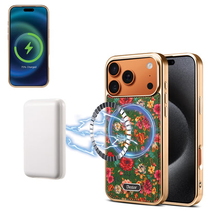 Butterfly Printed Magnetic Electroplated Phone Case