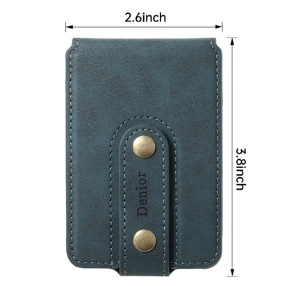 Magnetic Bracket Slim Credit Card Bag（Blue）