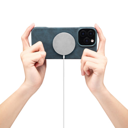 PU Retro Faux Leather Texture Magnetic Phone Case