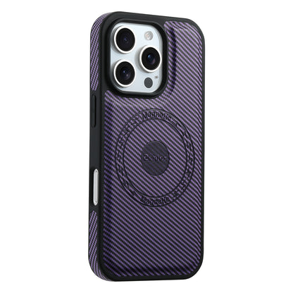 PU Carbon Fiber Texture Magnetic Phone Case
