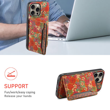 Wooden Phone Case For iPhone 16 - 7 Series (Red)