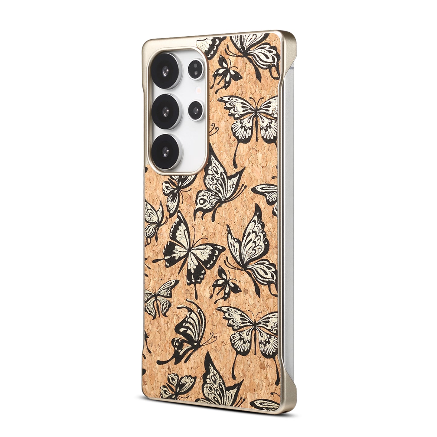 Cork Floral Borderless Magnetic Phone Case (For Samsung)