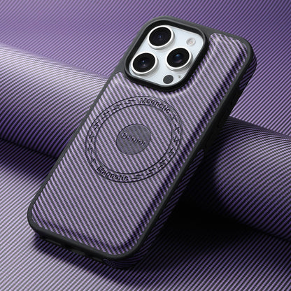 PU Carbon Fiber Texture Magnetic Phone Case