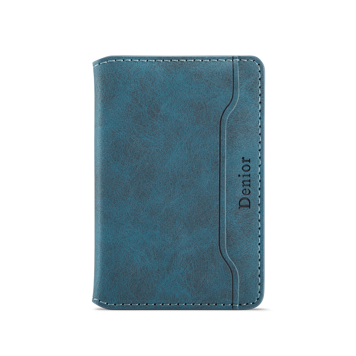 PU Leather Imitation 3-Slot Magnetic Foldable Card Holder