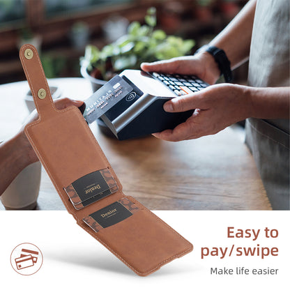 Magnetic Bracket Slim Credit Card Bag（Brown）