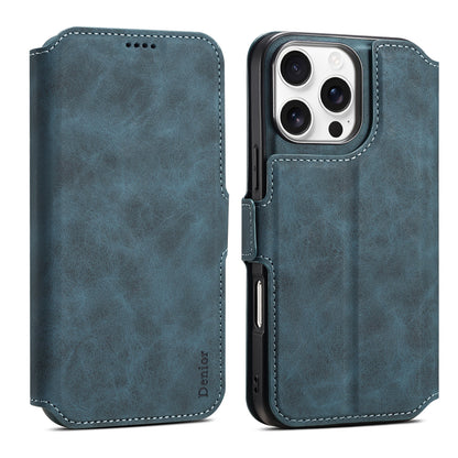 2IN1 Detachable Magnetic iPhone Phone Case & Card Pocket（Blue）