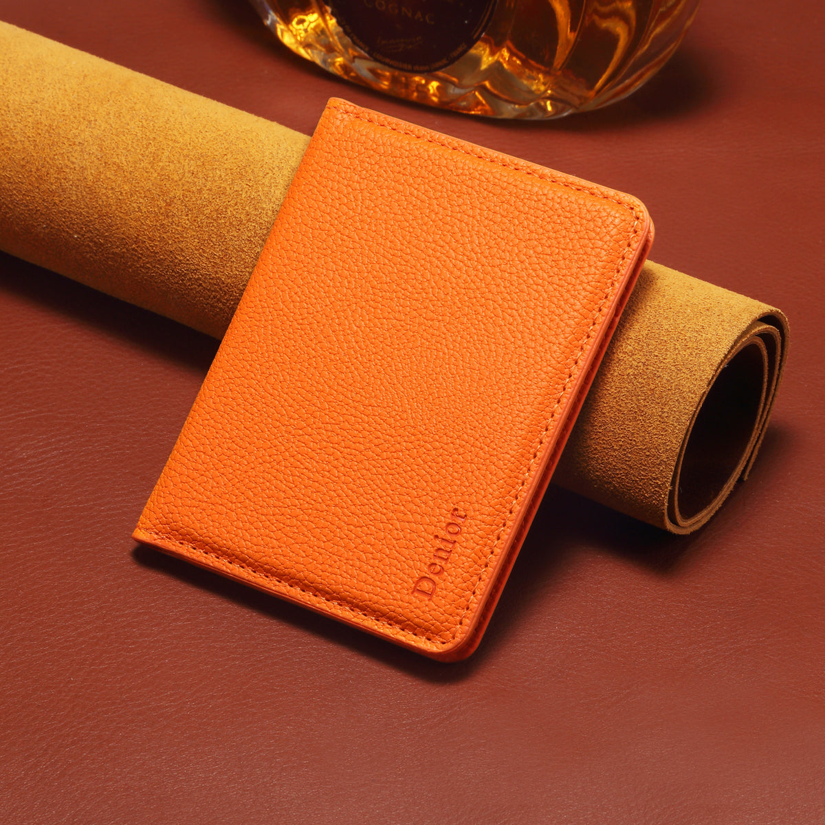 PU Leather 2-Slot Magsafe Foldable Card Holder Wallet