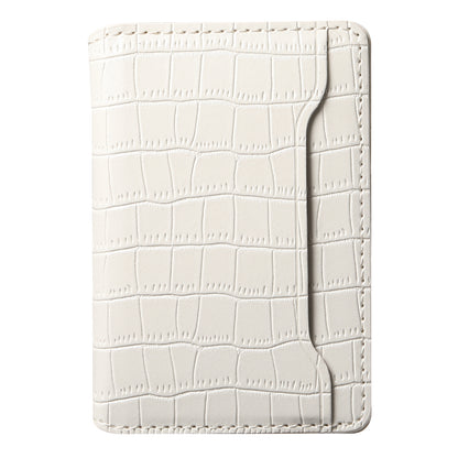 Glue Bifold PU Card Bag - Crocodile Skin Pattern