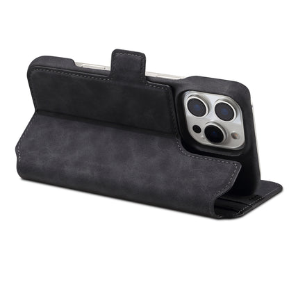 PC Retro Faux Leather Pattern Detachable Magnetic Wallet Phone Case