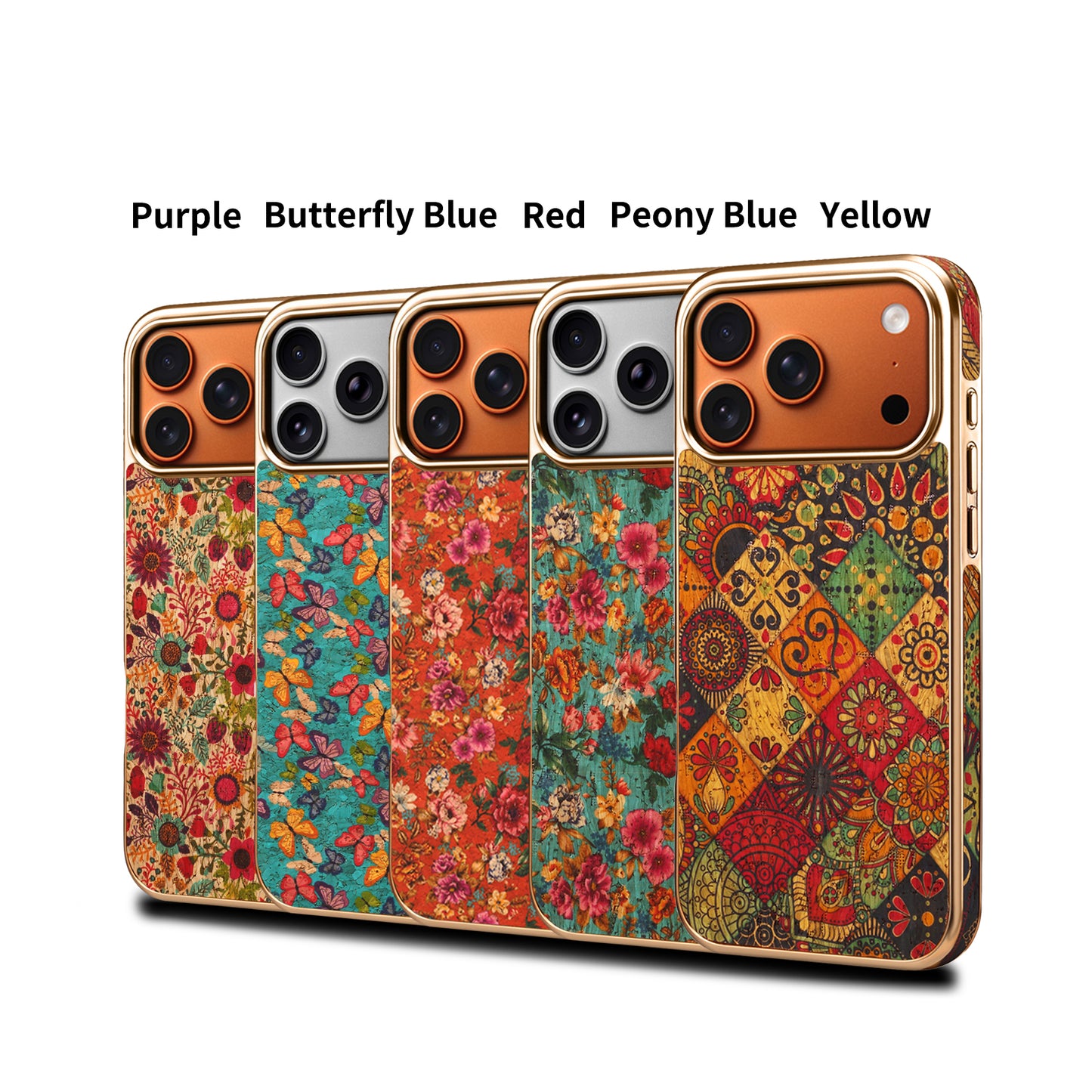 Floral Butterfly Electroplated Phone Case