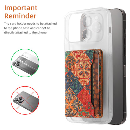 Glue Bifold Cork Card Holder - Floral