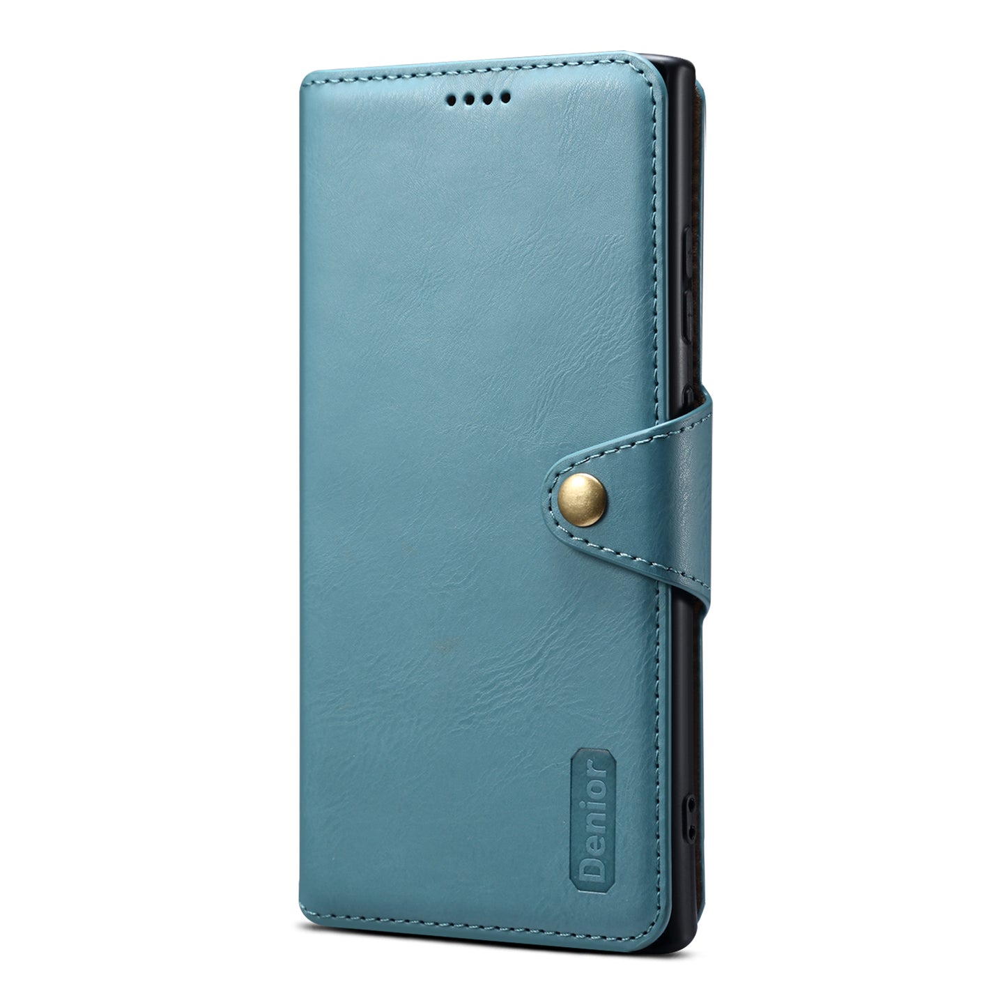 PU Faux Leather Texture Button Wallet Phone Case (For Samsung)
