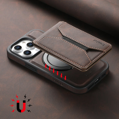 iPhone Series 2IN1 Magnetic Case & Card Bag（Brown）