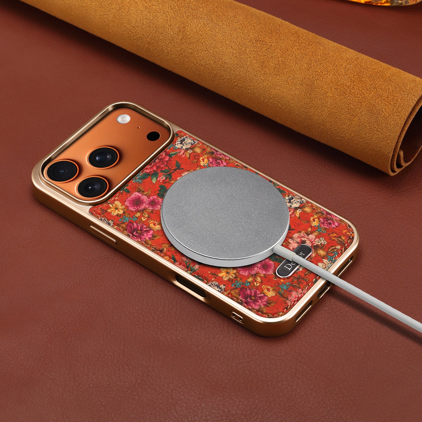 Butterfly Printed Magnetic Electroplated Phone Case