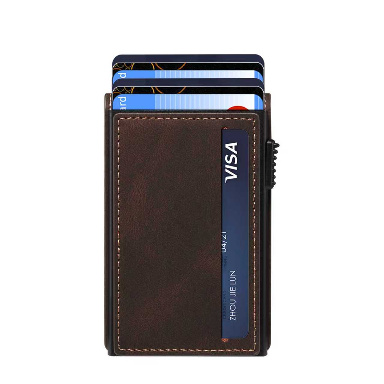 PU Skin-Feel Elastic Card Case