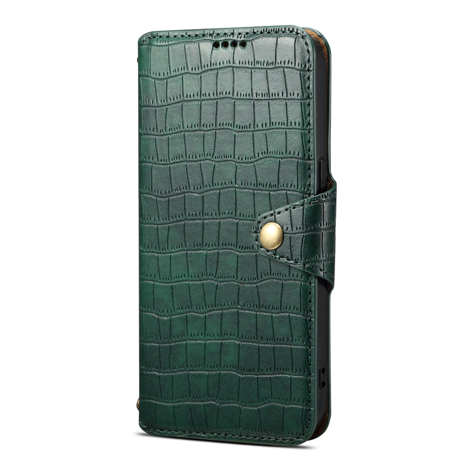 Crocodile PU Leather Google Cover Wallet Phone Case（Green）