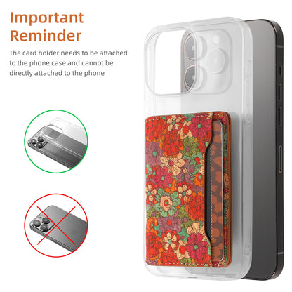 Glue Bifold Cork Card Holder - Floral