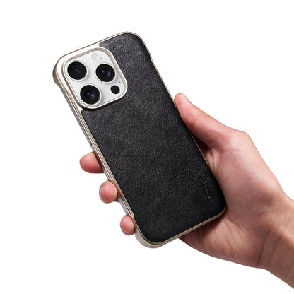 Genuine Leather Borderless Magnetic Phone Case
