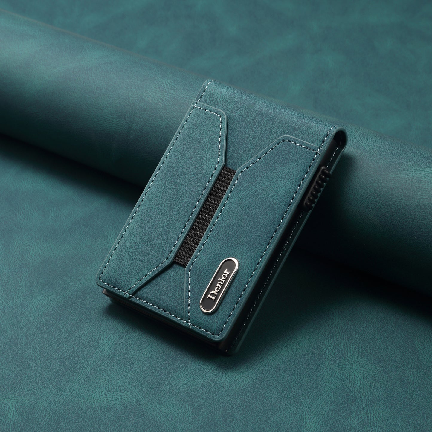 PU Skin-Feel Elastic Card Case